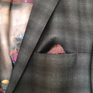 SALE Ted Baker suit jacket built in handkerchief